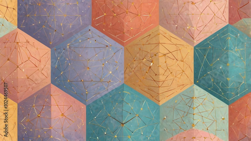 Colorful Geometric Spheres in Tiled Arrangement