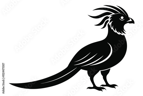 Solid color Quetzal animal vector design