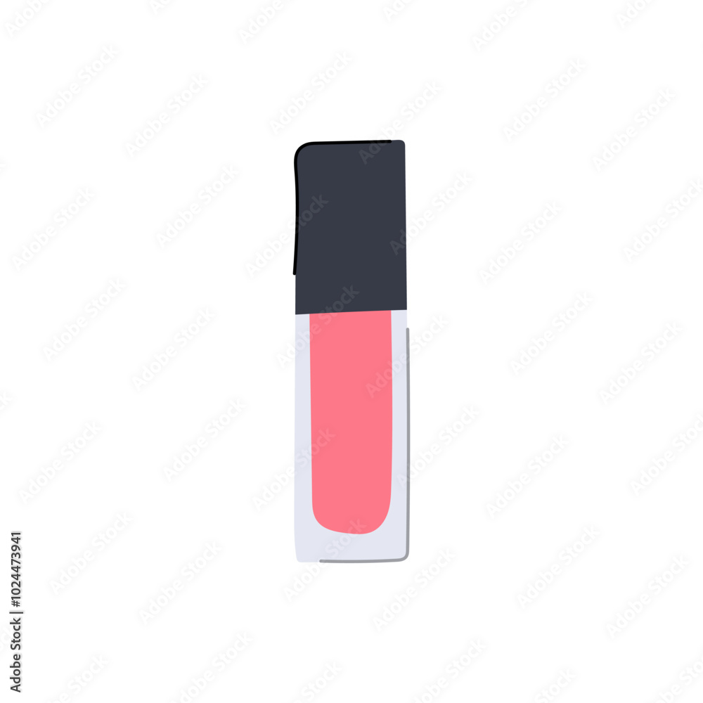 tinted lip gloss cartoon. sheer hydrating, vegan cruelty, free long tinted lip gloss sign. isolated symbol vector illustration tinted lip gloss cartoon. sheer hydrating, vegan cruelty, free long tinted lip gloss sign. isolated symbol vector illustration