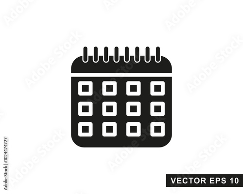 Calendar Icon isolated symbol