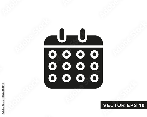 Calendar Icon isolated symbol