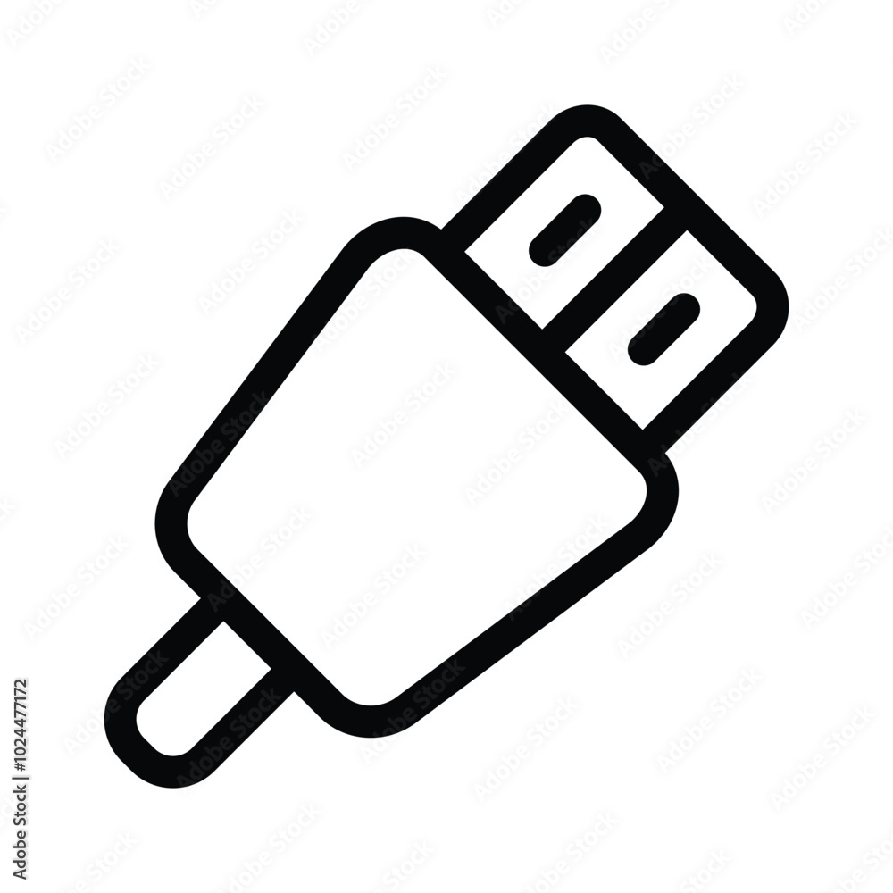 A USB cable for connecting digital devices and transferring data A USB cable for connecting digital devices and transferring data