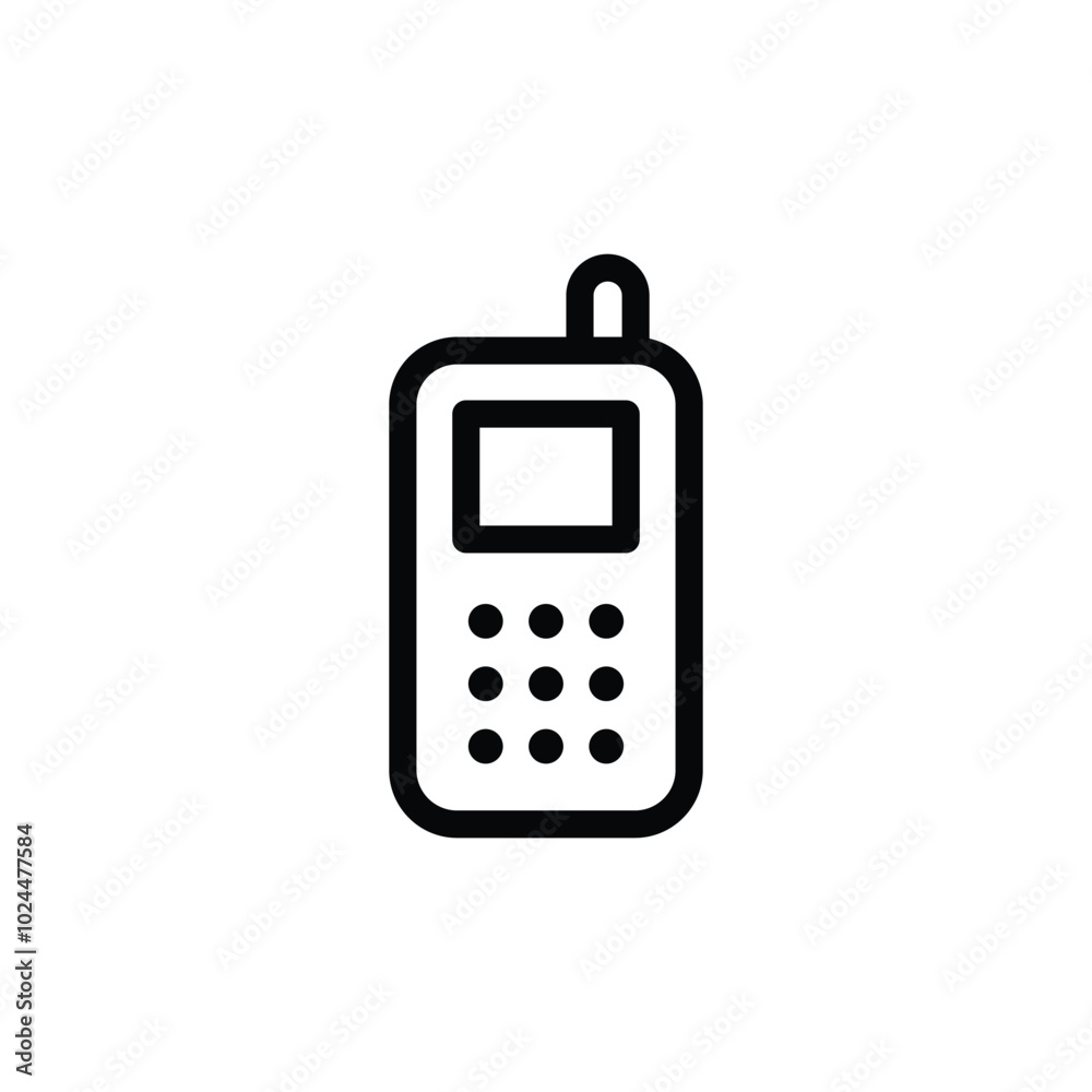 Beautifully designed icon of mobile phone in trendy style Beautifully designed icon of mobile phone in trendy style