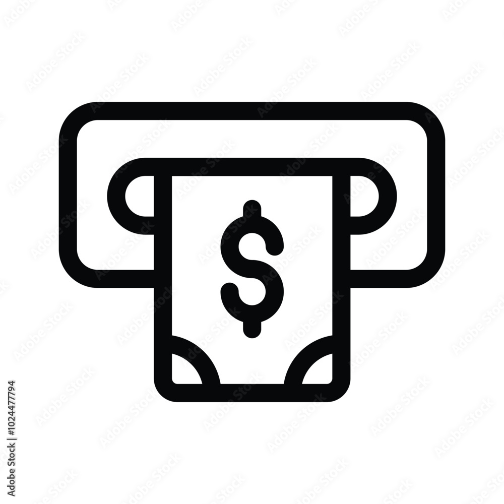 ATM machine for withdrawing money or performing banking transactions ATM machine for withdrawing money or performing banking transactions