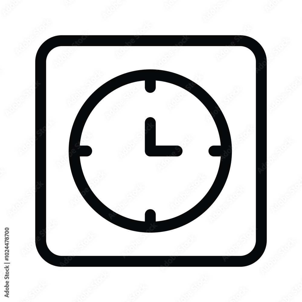 Amazing icon of clock in modern design style Amazing icon of clock in modern design style