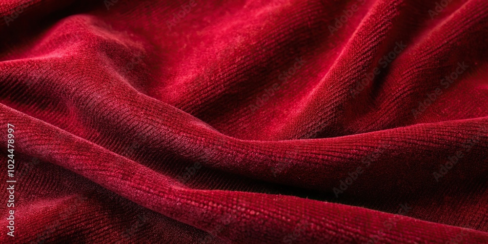 Obraz premium Macro dark red suede fabric texture closeup background