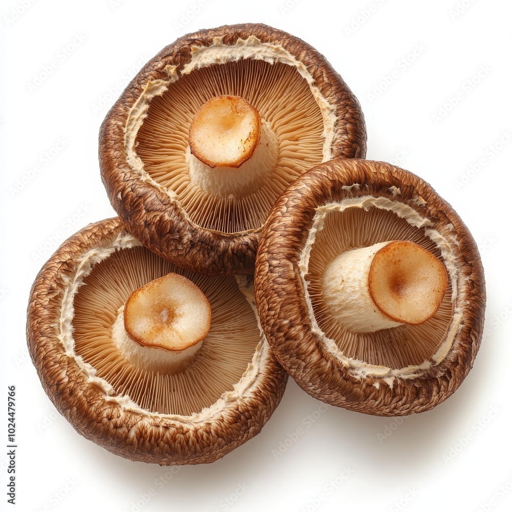 3D Illustration of Shiitake Mushroom 3D Illustration of Shiitake Mushroom