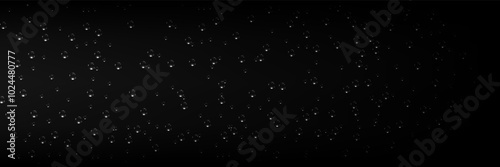Rain transparent drops flow down the glass.Realistic wet condensation texture.Fresh water splash effect on the surface.Liquid spreading droplet shapes.