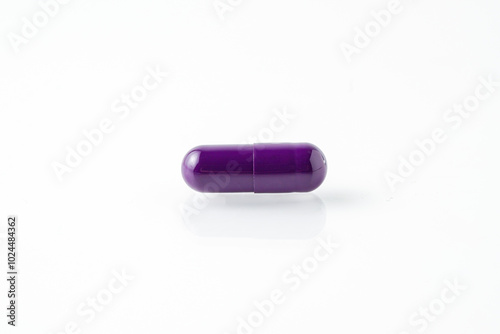 Medicinal capsule 3d, supplement isolated on with background