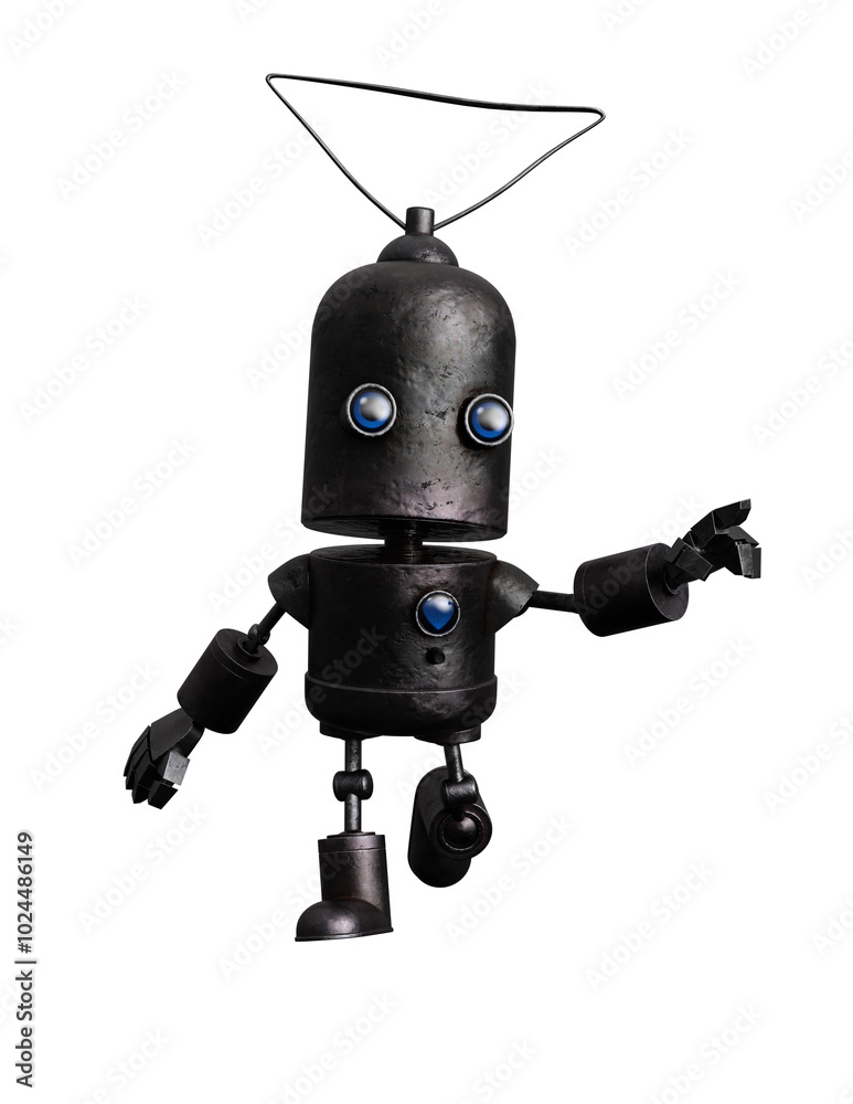 3d render, cyborg assistant robot 3d render, cyborg assistant robot