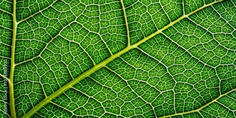 Macro photography of a detailed leaf texture background showcasing veins and cells Macro photography of a detailed leaf texture background showcasing veins and cells