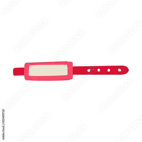 epilepsy medical bracelet cartoon. hedisease contact, information personalized, engraved silicone epilepsy medical bracelet sign. isolated symbol vector illustration