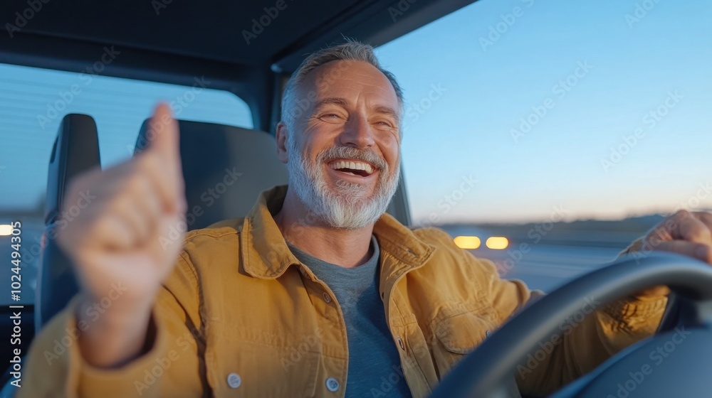 smiling older man driving and enjoying the moment, smiling older man driving and enjoying the moment,