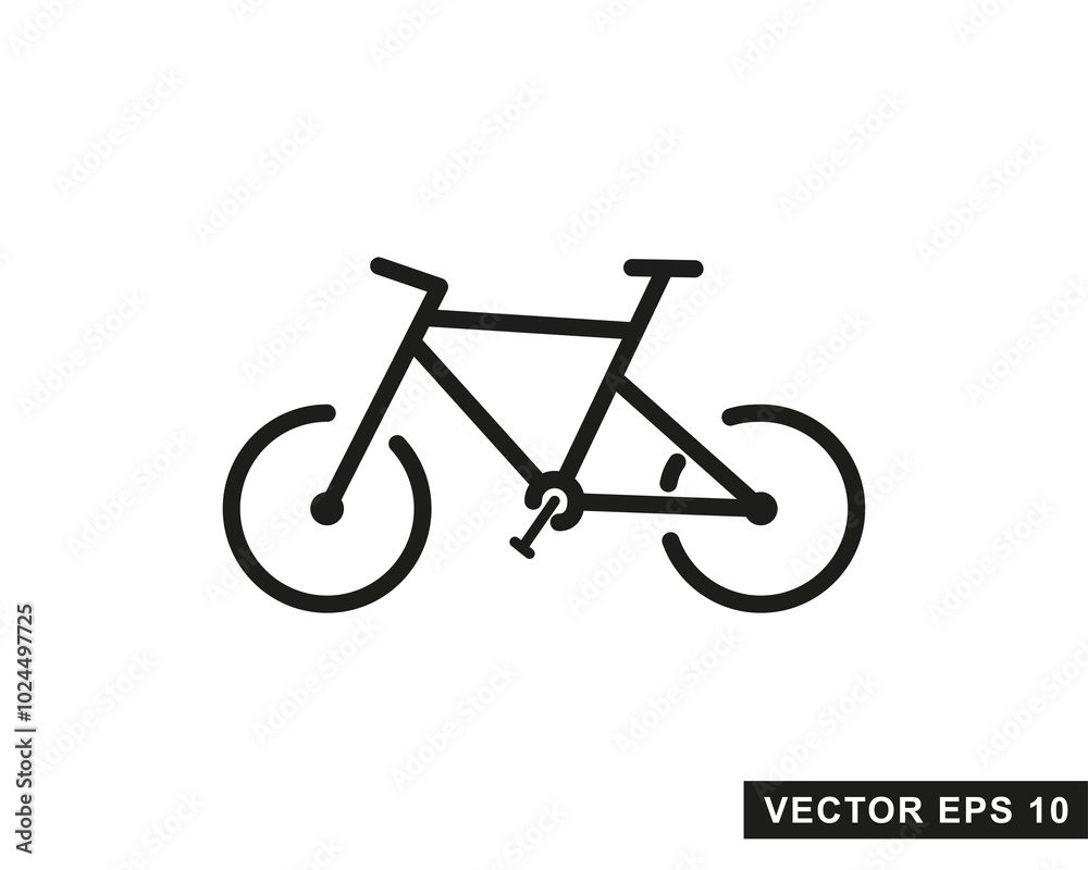 Fototapeta premium Bicycle icon Bicycle race symbol