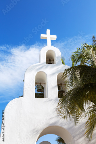 Nuestra senora del Carmen mexican church, Playa del Carmen, Mexico photo