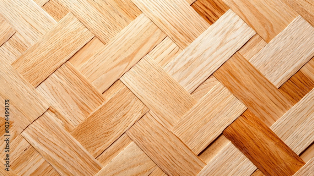 A wooden floor with a checkered pattern A wooden floor with a checkered pattern