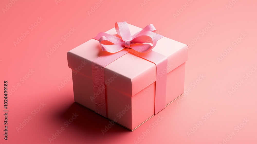 gift box on soft pink, ai, image, concept, conceptual, gift, box, lilac, rib gift box on soft pink, ai, image, concept, conceptual, gift, box, lilac, rib