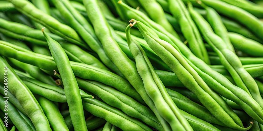 macro shot of organic green beans macro shot of organic green beans