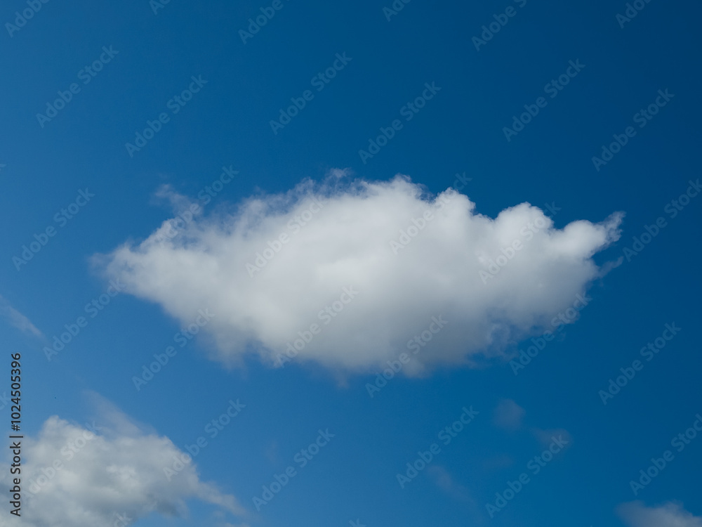 White clouds in summer sky background White clouds in summer sky background