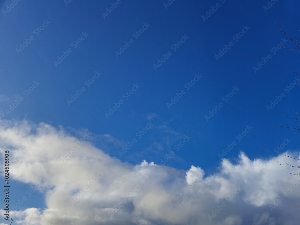 White clouds in summer sky background White clouds in summer sky background