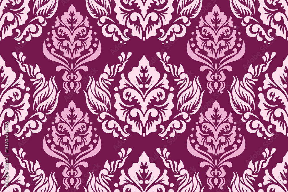 Damask seamless pattern background Geometric ethnic oriental ikat seamless pattern traditional Design for background, carpet, wallpaper, clothing, wrapping, Batik, fabric, illustration embroidery. Damask seamless pattern background Geometric ethnic oriental ikat seamless pattern traditional Design for background, carpet, wallpaper, clothing, wrapping, Batik, fabric, illustration embroidery.