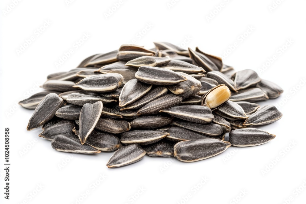 This white background with a single open shell nut would make a fantastic illustration for food or decorations This white background with a single open shell nut would make a fantastic illustration for food or decorations