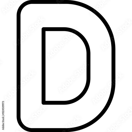 Capital D Icon