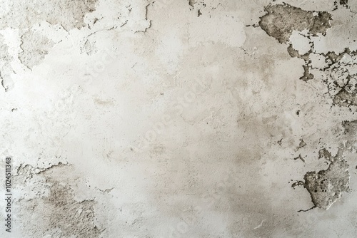 Weathered White Wall with Peeling Paint photo