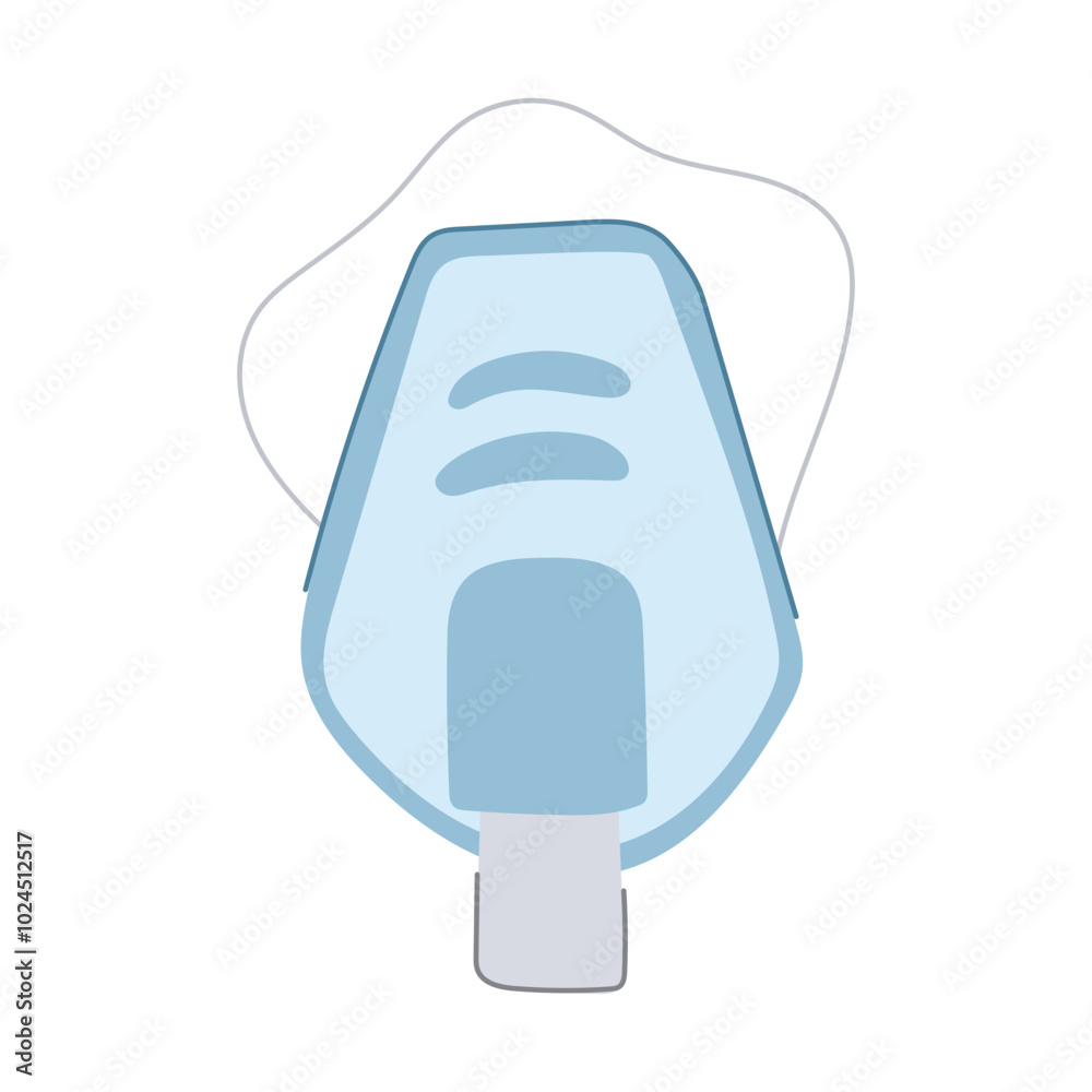 portable oxygen mask cartoon. resuscitation equipment, protection health, travel cabin portable oxygen mask sign. isolated symbol vector illustration portable oxygen mask cartoon. resuscitation equipment, protection health, travel cabin portable oxygen mask sign. isolated symbol vector illustration