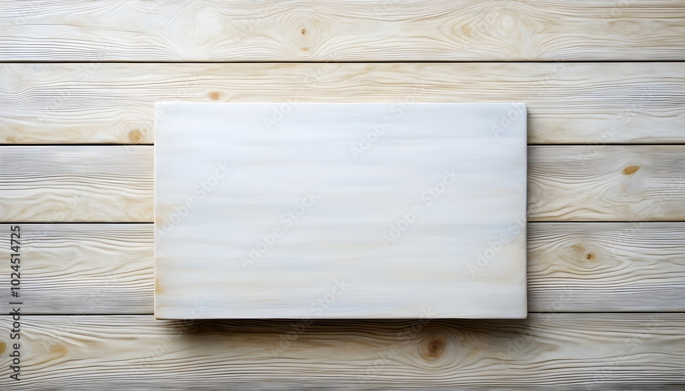 empty wooden board on a textured wood surface with space for text