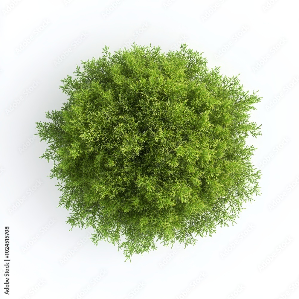 Fototapeta premium Top View of Fresh Moss with Fertile Soil