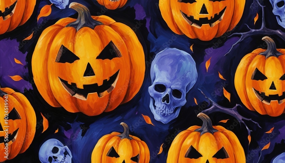 Halloween background image of painting
