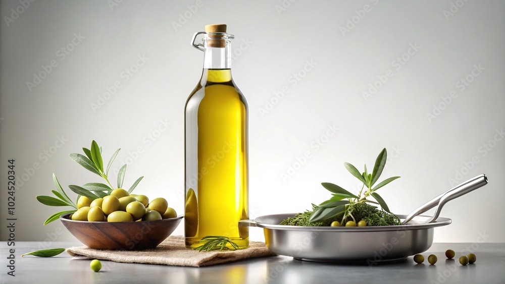 Elegant Olive Oil Bottle Half Full for Luxurious Culinary Displays Elegant Olive Oil Bottle Half Full for Luxurious Culinary Displays