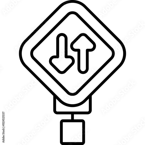 Divided Highway Icon