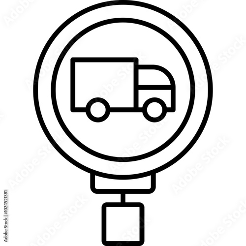 Truck Route Icon