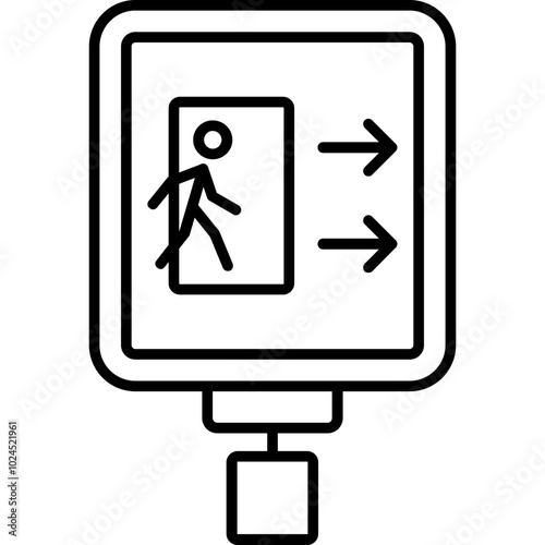 Emergency Exit Icon