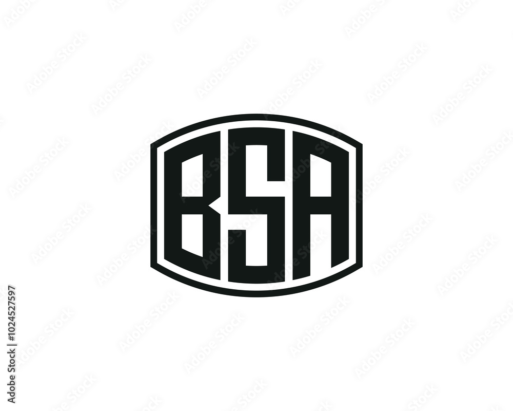 BSA logo design vector template. BSA BSA logo design vector template. BSA