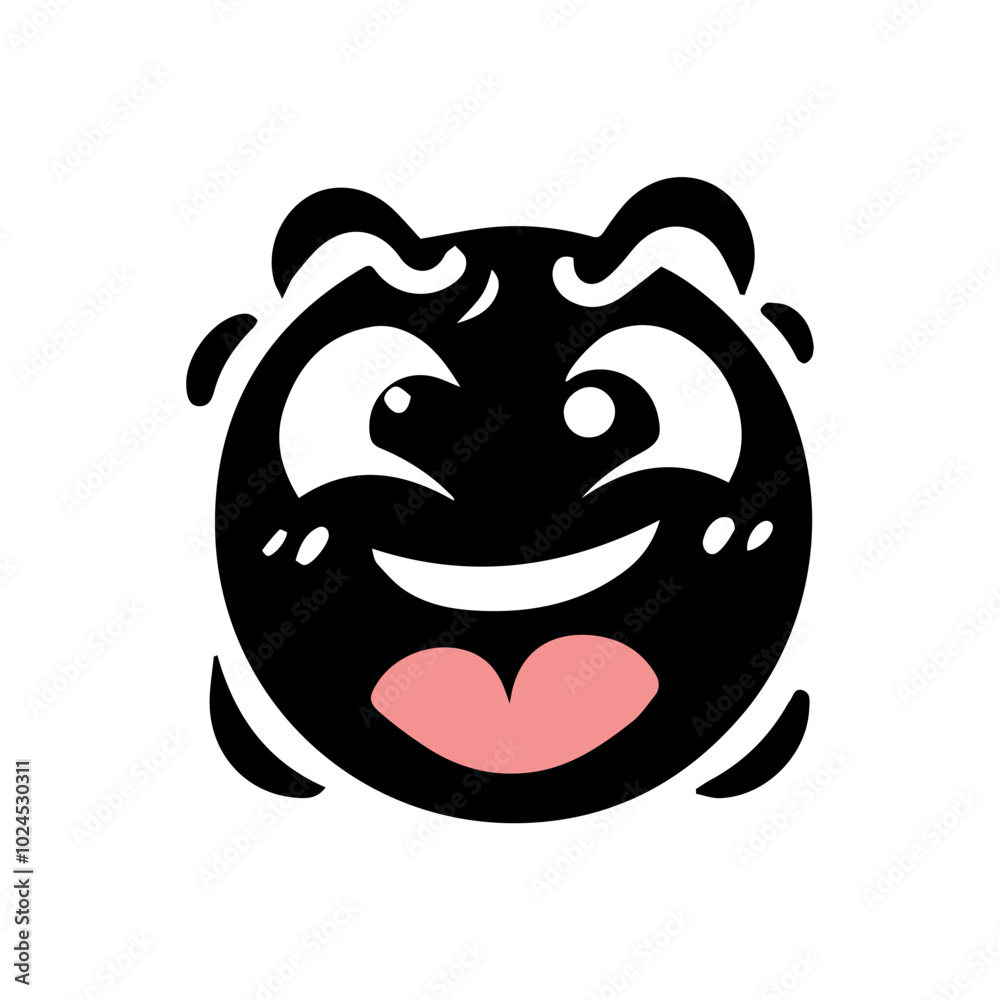 Cute and funny Face Emotion flat design Cute and funny Face Emotion flat design