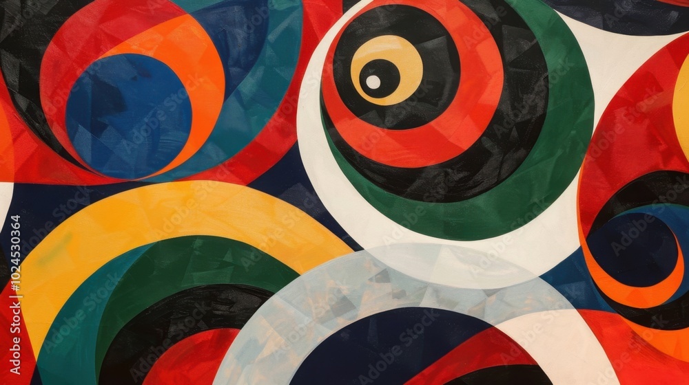Colorful Abstract Swirls in Bold Patterns Colorful Abstract Swirls in Bold Patterns