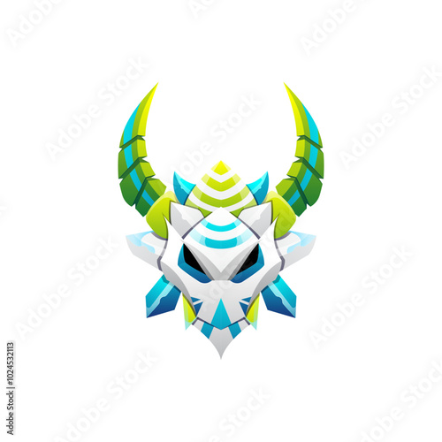 Robot Mask Logo Template