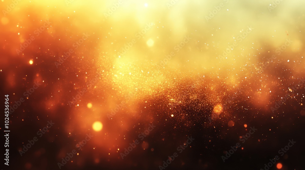 Golden Abstract Composition With Glowing Particles And Dust Effect Creating A Warm And Vibrant Atmosphere Golden Abstract Composition With Glowing Particles And Dust Effect Creating A Warm And Vibrant Atmosphere