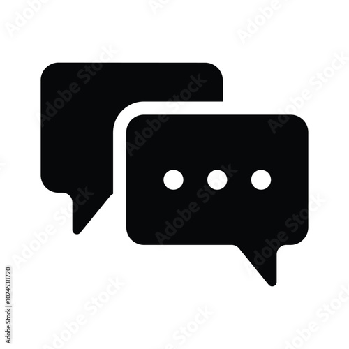 Conversation, text, messaging, chat bubble vector design