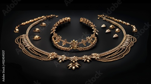 Elegant Gold Jewelry Set for Fashion Accessories