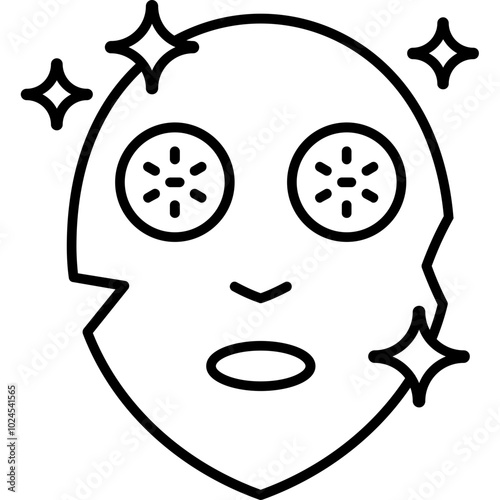 Brightening Mask Icon