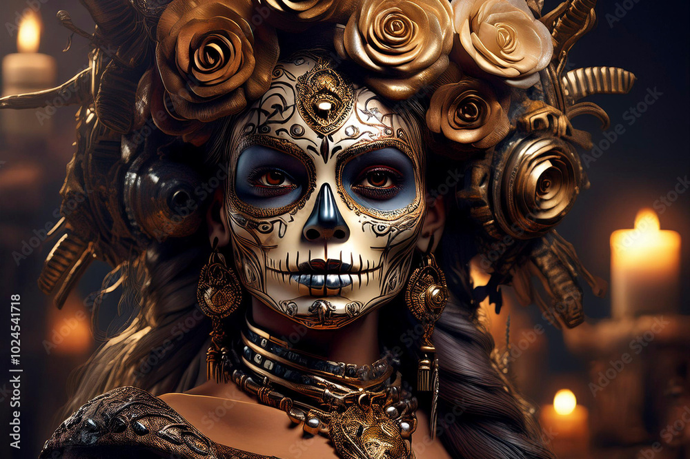 Photographs that fuse the elegance of the catrinas. Each image captures the mystery and beauty of Day of the Dead, combining art, tradition and adventure in a vibrant tribute to life and death Photographs that fuse the elegance of the catrinas. Each image captures the mystery and beauty of Day of the Dead, combining art, tradition and adventure in a vibrant tribute to life and death