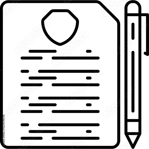 Insurance Contract Icon