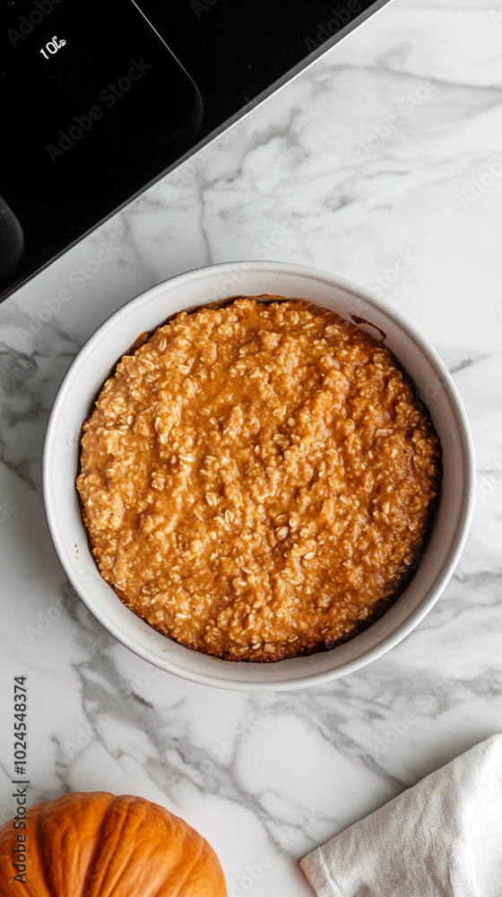 Creamy Pumpkin Oatmeal in a Bowl Creamy Pumpkin Oatmeal in a Bowl