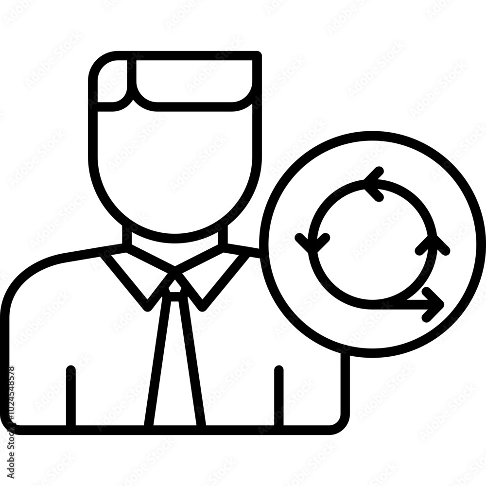 Scrum Master Icon Scrum Master Icon