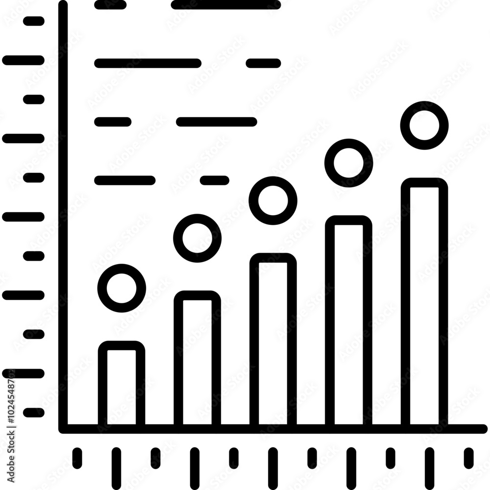 Burnup Chart Icon Burnup Chart Icon
