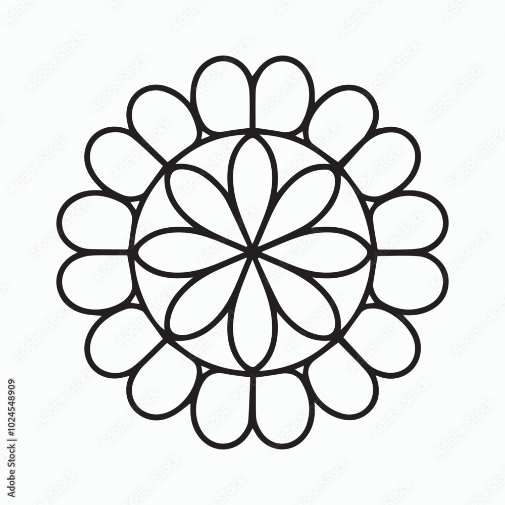 simple mandala coloring page, pattern mandala, geometric mandala vector design simple mandala coloring page, pattern mandala, geometric mandala vector design